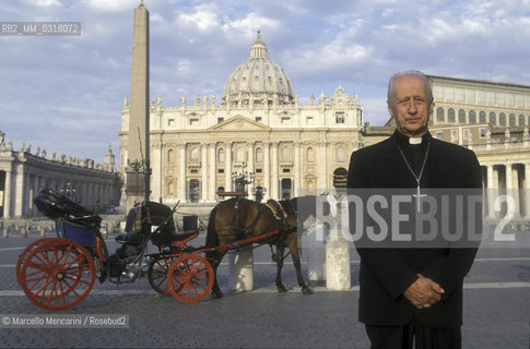 Vatican City, 1999. French Cardinal Roger Etchegaray / Città del Vaticano, 1999. Il cardinale Roger Etchegaray - ©Marcello Mencarini/Rosebud2