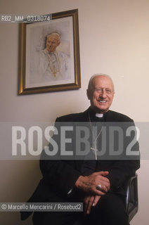 Vatican City, 1999. French Cardinal Roger Etchegaray / Città del Vaticano, 1999. Il cardinale Roger Etchegaray - ©Marcello Mencarini/Rosebud2