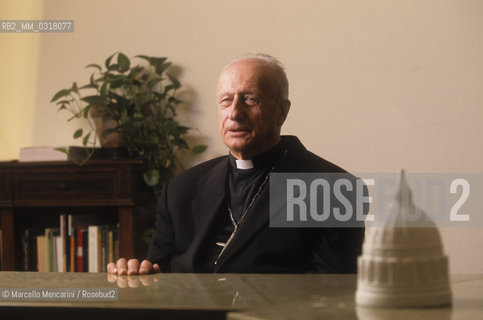 Vatican City, 1999. French Cardinal Roger Etchegaray / Città del Vaticano, 1999. Il cardinale Roger Etchegaray - ©Marcello Mencarini/Rosebud2