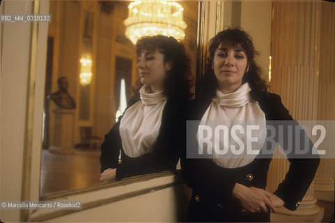 Milan, La Scala Theater, 1990. Italian soprano Tiziana Fabbricini / Milano, Teatro alla Scala, 1990. Il soprano Tiziana Fabbricini - ©Marcello Mencarini/Rosebud2