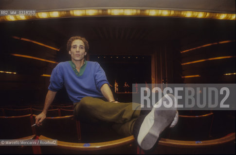 Rome, Olympic Theater, about 1985. American dancer and choreographer Louis Falco / Roma, Teatro Olimpico, 1985 circa. Louis Falco, ballerino e coreografo - ©Marcello Mencarini/Rosebud2