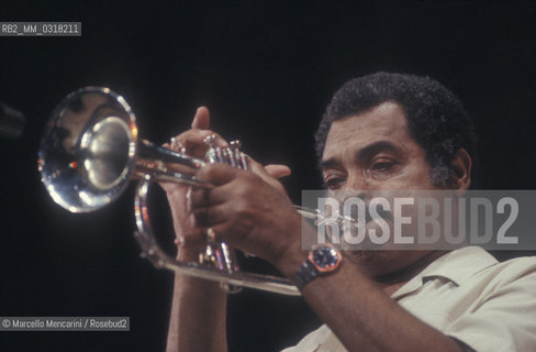 American jazz trumpeter Art Farmer performing (about 1985) / Il trobettista jazz Art Farmer in concerto (1985 circa) - ©Marcello Mencarini/Rosebud2