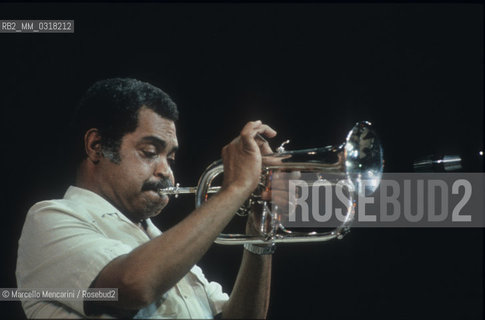 American jazz trumpeter Art Farmer performing (about 1985) / Il trobettista jazz Art Farmer in concerto (1985 circa) - ©Marcello Mencarini/Rosebud2