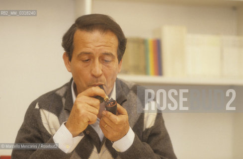 Italian journalist Nuccio Fava, about 1985 / Il giornalista Nuccio Fava, 1985 circa - ©Marcello Mencarini/Rosebud2