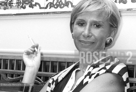 Venice, about 1983. Italian stylist Anna Fendi / Venezia, 1982 circa. La stilista Anna Fendi - ©Marcello Mencarini/Rosebud2