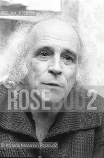 Rome, Olympic Theater, 1981. French singer Léo Ferré / Roma, Teatro Olimpico, 1981. Il cantante Léo Ferré - ©Marcello Mencarini/Rosebud2