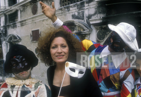 Venice Carnival 1990. French actress Andréa Ferréol / Carnevale di Venezia 1990. Lattrice Andréa Ferréol - ©Marcello Mencarini/Rosebud2