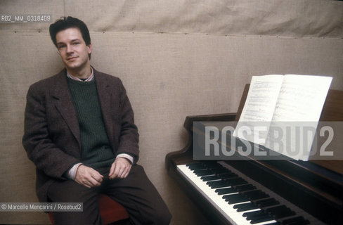 Italian composer Lorenzo Ferrero, about 1990 / Il compositore Lorenzo Ferrero, 1990 circa - ©Marcello Mencarini/Rosebud2