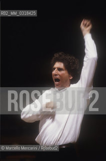 Rome Opera House, 1983. Italian conductor Gabriele Ferro performing a rehearsal / Teatro dellOpera di Roma, 1983. Il direttore dorchestra Gabriele Ferro mentre dirige una prova - ©Marcello Mencarini/Rosebud2