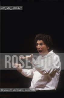 Rome Opera House, 1983. Italian conductor Gabriele Ferro performing a rehearsal / Teatro dellOpera di Roma, 1983. Il direttore dorchestra Gabriele Ferro mentre dirige una prova - ©Marcello Mencarini/Rosebud2