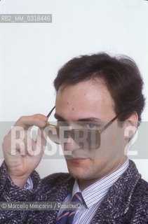 Sanremo Music Festival 1985. Italian singer-songwriter Eugenio Finardi / Festival di Sanremo 1985. Il cantante Eugenio Finardi - ©Marcello Mencarini/Rosebud2