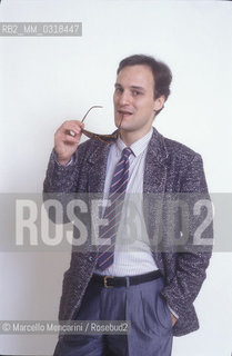 Sanremo Music Festival 1985. Italian singer-songwriter Eugenio Finardi / Festival di Sanremo 1985. Il cantante Eugenio Finardi - ©Marcello Mencarini/Rosebud2