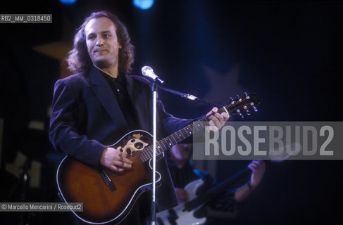 Sanremo Music Festival 1991. Italian singer-songwriter Eugenio Finardi / Festival di Sanremo 1991. Il cantante Eugenio Finardi - ©Marcello Mencarini/Rosebud2