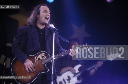 Sanremo Music Festival 1991. Italian singer-songwriter Eugenio Finardi / Festival di Sanremo 1991. Il cantante Eugenio Finardi - ©Marcello Mencarini/Rosebud2