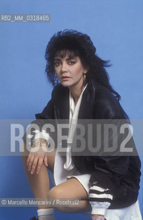 Sanremo Festival 1985. Italian pop singer Marisa Fiordaliso / Festival di Sanremo 1985. La cantante Marisa Fiordaliso - ©Marcello Mencarini/Rosebud2