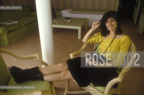 Venice Lido, Venice Film Festival 1988. American Actress Linda Fiorentino, starring in The Moderns, directed by Alan Rudolph / Lido di Venezia, Mostra del Cinema di Venezia 1988. Lattrice americana Linda Fiorentino - ©Marcello Mencarini/Rosebud2
