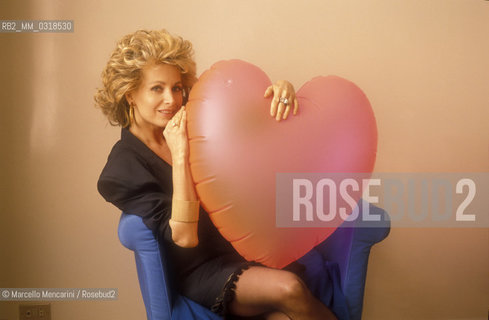 Rome, 1989. Italian TV presenter Marta Flavi / Roma, 1989. La presentatrice televisiva Marta Flavi - ©Marcello Mencarini/Rosebud2