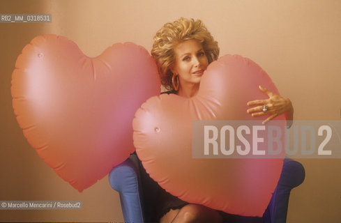 Rome, 1989. Italian TV presenter Marta Flavi / Roma, 1989. La presentatrice televisiva Marta Flavi - ©Marcello Mencarini/Rosebud2