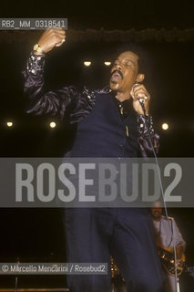 Soul singer-songwriter Eddie Floyd, about 1985 / Il cantante Eddie Floyd, 1985 circa - ©Marcello Mencarini/Rosebud2