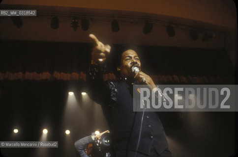 Soul singer-songwriter Eddie Floyd, about 1985 / Il cantante Eddie Floyd, 1985 circa - ©Marcello Mencarini/Rosebud2