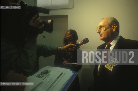 Rome, November 1999. American oncologist Judah Folkman, 1999 / Roma, novembre 1999. Loncologo Judah Folkman - ©Marcello Mencarini/Rosebud2