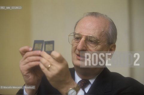 Rome, November 1999. American oncologist Judah Folkman, 1999 / Roma, novembre 1999. Loncologo Judah Folkman - ©Marcello Mencarini/Rosebud2