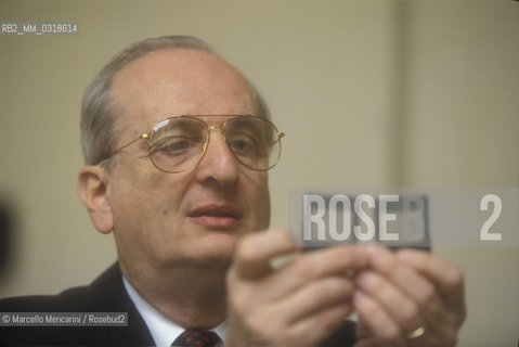 Rome, November 1999. American oncologist Judah Folkman, 1999 / Roma, novembre 1999. Loncologo Judah Folkman - ©Marcello Mencarini/Rosebud2