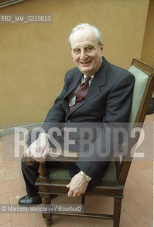 Rome, November 1999. American oncologist Judah Folkman, 1999 / Roma, novembre 1999. Loncologo Judah Folkman - ©Marcello Mencarini/Rosebud2