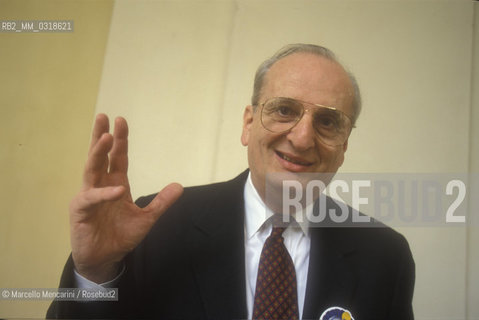 Rome, November 1999. American oncologist Judah Folkman, 1999 / Roma, novembre 1999. Loncologo Judah Folkman - ©Marcello Mencarini/Rosebud2