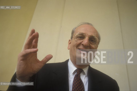 Rome, November 1999. American oncologist Judah Folkman, 1999 / Roma, novembre 1999. Loncologo Judah Folkman - ©Marcello Mencarini/Rosebud2