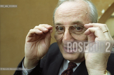 Rome, November 1999. American oncologist Judah Folkman, 1999 / Roma, novembre 1999. Loncologo Judah Folkman - ©Marcello Mencarini/Rosebud2