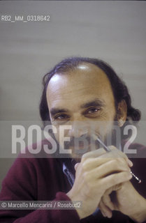 Lucca, 1986. Argentine cartoonist and writer Roberto Fontanarrosa / Lucca, 1986 Il disegnatore di fumetti Roberto Fontanarrosa - ©Marcello Mencarini/Rosebud2