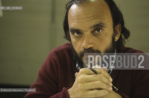 Lucca, 1986. Argentine cartoonist and writer Roberto Fontanarrosa / Lucca, 1986 Il disegnatore di fumetti Roberto Fontanarrosa - ©Marcello Mencarini/Rosebud2