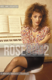 Sanremo (Imperia), 1984. Italian pop singer Flavia Fortunato / Sanremo (Imperia), 1984. La cantante Flavia Fortunato - ©Marcello Mencarini/Rosebud2