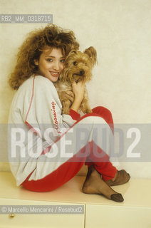 Sanremo (Imperia), 1984. Italian pop singer Flavia Fortunato / Sanremo (Imperia), 1984. La cantante Flavia Fortunato - ©Marcello Mencarini/Rosebud2