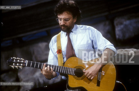 Italian singer-songwriter Ivano Fossati, about 1990 / Il cantauitore Ivano Fossati, 1990 circa - ©Marcello Mencarini/Rosebud2