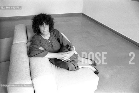 Rome, 1980. Italian poet Biancamaria Frabotta / Roma, 1980. la poetessa Biancamaria Frabotta - ©Marcello Mencarini/Rosebud2