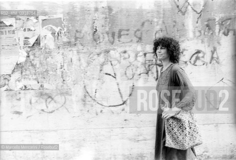 Rome, 1980. Italian poet Biancamaria Frabotta / Roma, 1980. la poetessa Biancamaria Frabotta - ©Marcello Mencarini/Rosebud2