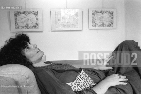 Rome, 1980. Italian poet Biancamaria Frabotta / Roma, 1980. la poetessa Biancamaria Frabotta - ©Marcello Mencarini/Rosebud2
