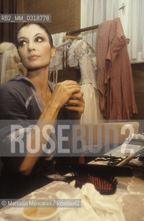Rome, Olympic Theater, 1981. Italian ballet dancer Carla Fracci in her dressing room / Roma, Teatro Olimpico, 1981. La ballerina Carla Fracci in camerino - ©Marcello Mencarini/Rosebud2