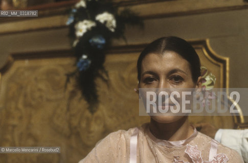 Venice, La Fenice Theater, 1983. Italian ballet dancer Carla Fracci / Venezia, Teatro la Fenice, 1983. La ballerina classica Carla Fracci  - ©Marcello Mencarini/Rosebud2