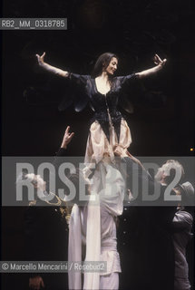 Rome, Olympic Theater, 1983. Ballet dancer Carla Fracci in La Ronde / Roma, Teatro Olimpico, 1983. La ballerina classica Carla Fracci in La Ronde - ©Marcello Mencarini/Rosebud2