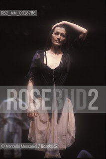 Rome, Olympic Theater, 1983. Ballet dancer Carla Fracci in La Ronde / Roma, Teatro Olimpico, 1983. La ballerina classica Carla Fracci in La Ronde - ©Marcello Mencarini/Rosebud2