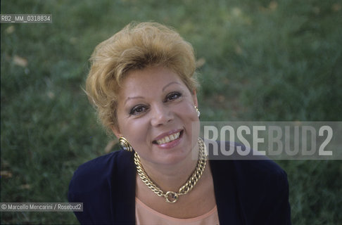 Ariccia (Roma), 1990. Italian soprano Mirella Freni / Ariccia (Roma), 1990. Il soprano Mirella Freni - ©Marcello Mencarini/Rosebud2