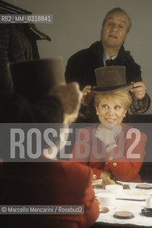 Genoa, Carlo felice Theater, 1992. Italian soprano Mirella Freni and her husband, operatic bass Nicolaj Ghiaurov / Genova, Teatro Carlo Felice, 1992. Il soprano Mirella Freni e suo marito, il basso Nicolaj Ghiaurov - ©Marcello Mencarini/Rosebud2