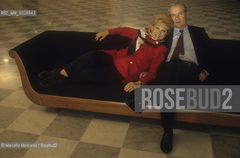 Genoa, Carlo felice Theater, 1992. Italian soprano Mirella Freni and her husband, operatic bass Nicolaj Ghiaurov / Genova, Teatro Carlo Felice, 1992. Il soprano Mirella Freni e suo marito, il basso Nicolaj Ghiaurov - ©Marcello Mencarini/Rosebud2