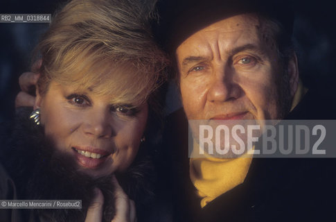 Genoa, Carlo felice Theater, 1992. Italian soprano Mirella Freni and her husband, operatic bass Nicolaj Ghiaurov / Genova, Teatro Carlo Felice, 1992. Il soprano Mirella Freni e suo marito, il basso Nicolaj Ghiaurov - ©Marcello Mencarini/Rosebud2