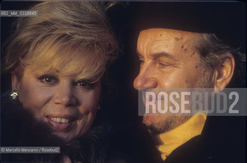 Genoa, Carlo felice Theater, 1992. Italian soprano Mirella Freni and her husband, operatic bass Nicolaj Ghiaurov / Genova, Teatro Carlo Felice, 1992. Il soprano Mirella Freni e suo marito, il basso Nicolaj Ghiaurov - ©Marcello Mencarini/Rosebud2