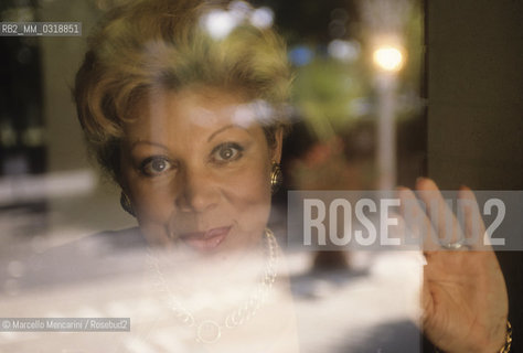 Genoa, Carlo felice Theater, 1992. Italian soprano Mirella Freni / Genova, Teatro Carlo Felice, 1992. Il soprano Mirella Freni - ©Marcello Mencarini/Rosebud2