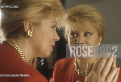 Genoa, Carlo felice Theater, 1992. Italian soprano Mirella Freni / Genova, Teatro Carlo Felice, 1992. Il soprano Mirella Freni - ©Marcello Mencarini/Rosebud2